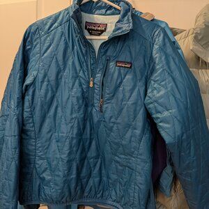 Patagonia Women's Diamond Quilted Bomber Electric Blue